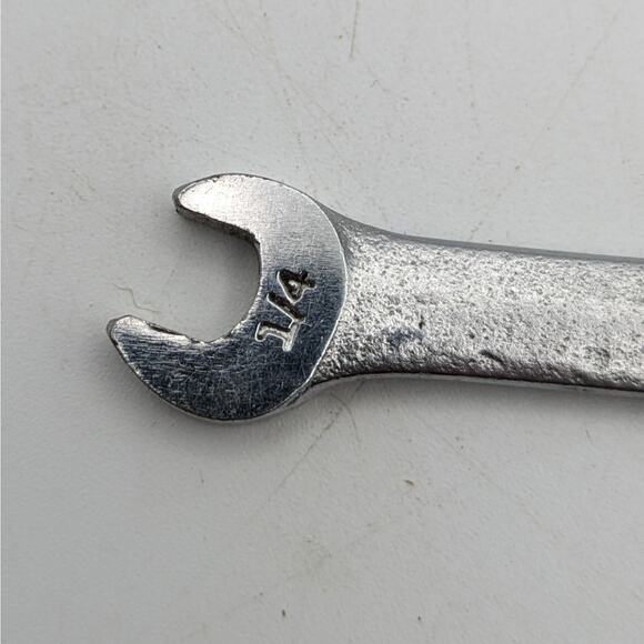 Vintage Craftsman 1/4" - 5/16" V Series Open End Wrench Double Standard SA-E - Picture 6 of 7